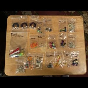 119 Pieces Body Piercing Jewelry Various Sizes